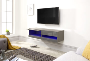 Lugo Grey Wall TV Unit 120cm | LED