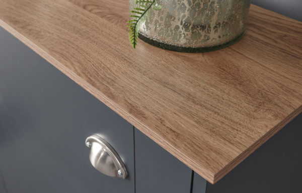 Oban Shoe Cabinet | Slate Blue | Self Assembly