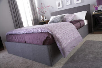 Baltimore Grey 5′ King Size Ottoman Bed