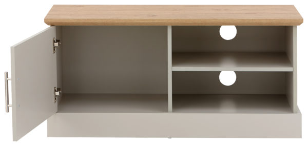 Oban Small TV Unit | Grey | Self Assembly
