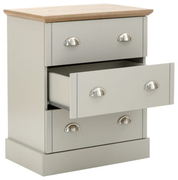 Oban Grey 3 Drawer Chest