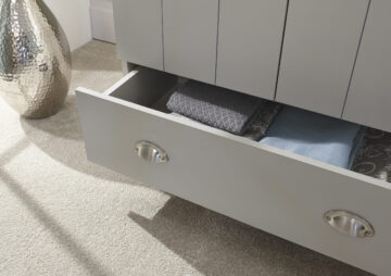 Oban Grey 2 Door Wardrobe with Drawer