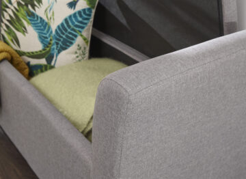 Roma Grey Fabric Window Seat