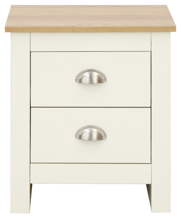 Fife Cream 2 Drawer Bedside | Cream | Self Assembly