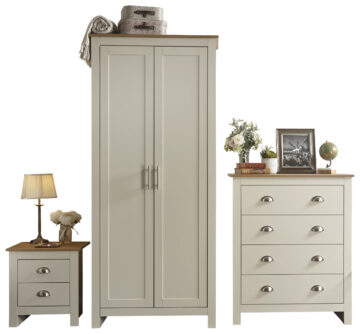 Fife Cream 3 Piece Bedroom Set | Cream | Clearance