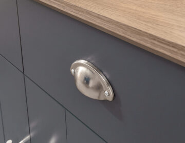 Oban Slate Blue 2 Door Compact Sideboard with Drawers