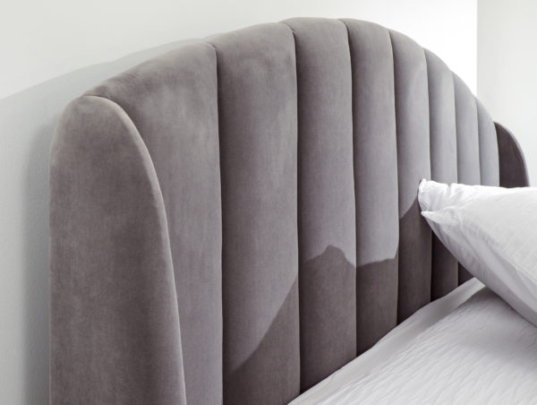 Haikou Double End Lift Ottoman Bed | Grey