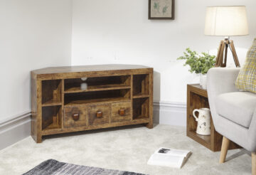 Maluku Corner TV Unit | Mango | Clearance