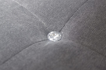 Roma Grey Chenille Diamante Window Seat