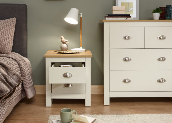 Fife Cream 2 Drawer Bedside | Cream | Self Assembly