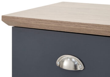 Oban Slate Blue 2 Door Compact Sideboard with Drawers