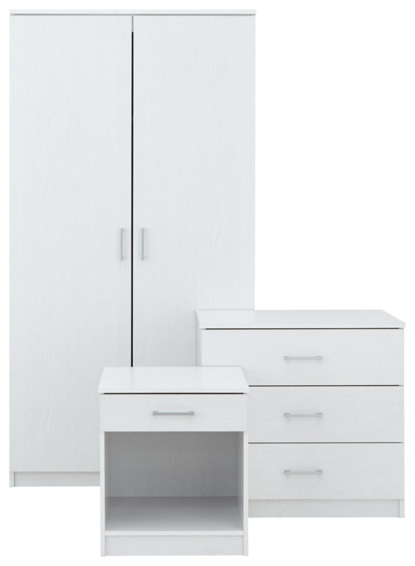 Elgin 3 Piece Bedroom Set | White | Clearance