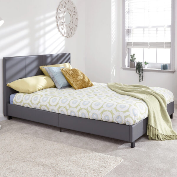 Simplicity Small Double Bed in A Box | Grey