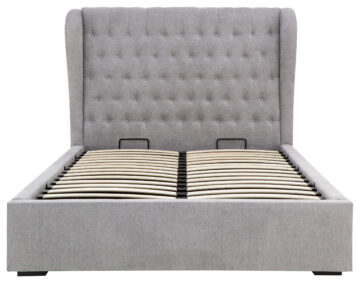 Braga Dark Grey 4’6 Double Ottoman Bed