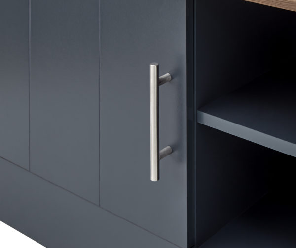 Oban Large TV Unit | Slate Blue | Self Assembly