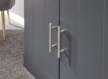 Oban Slate Blue 2 Door Compact Sideboard with Drawers