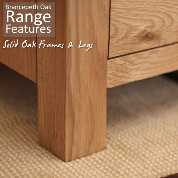 Brancepeth Oak Low Single Bed | Laquered Finish