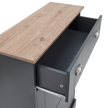 Oban Slate Blue Shoe Cabinet