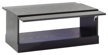 Lugo Black Coffee Table | Lift Up Panels