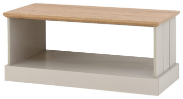 Oban Grey Coffee Table | Oak Finish Top