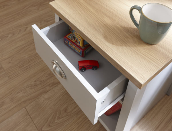 Fife Grey Lamp Table | Grey | Bedside Table | Self Assembly