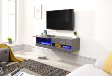Lugo Grey Wall TV Unit 120cm | LED