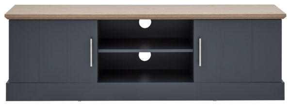Oban Large TV Unit | Slate Blue | Self Assembly