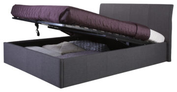 Baltimore Grey 5′ King Size Ottoman Bed