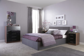 Baltimore Grey 5′ King Size Ottoman Bed