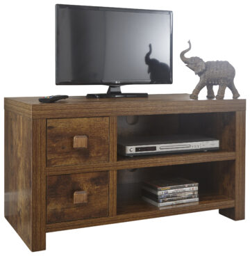 Maluku 2 Drawer TV Unit | Mango | Self Assembly | Clearance