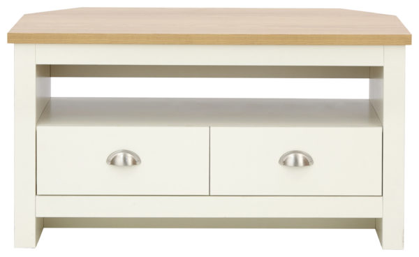 Fife Cream Corner TV Unit | Cream | Self Assembly