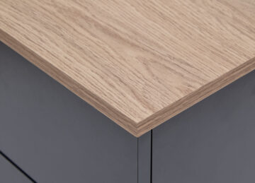 Oban Slate Blue 3 Door Large Sideboard with Drawers