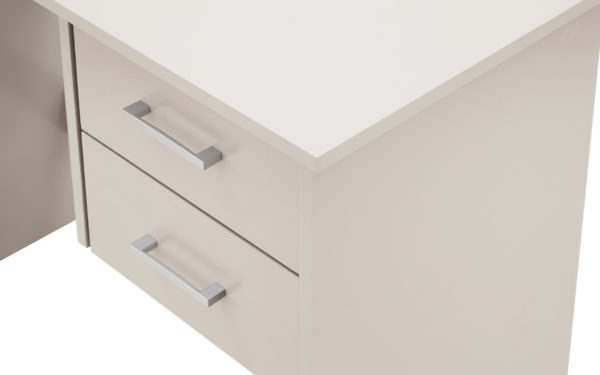 Elgin 2 Drawer Desk | Grey | Self Assembly