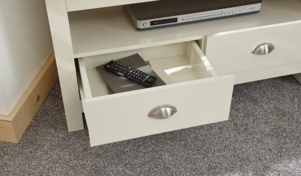 Fife Cream Corner TV Unit | Cream | Self Assembly