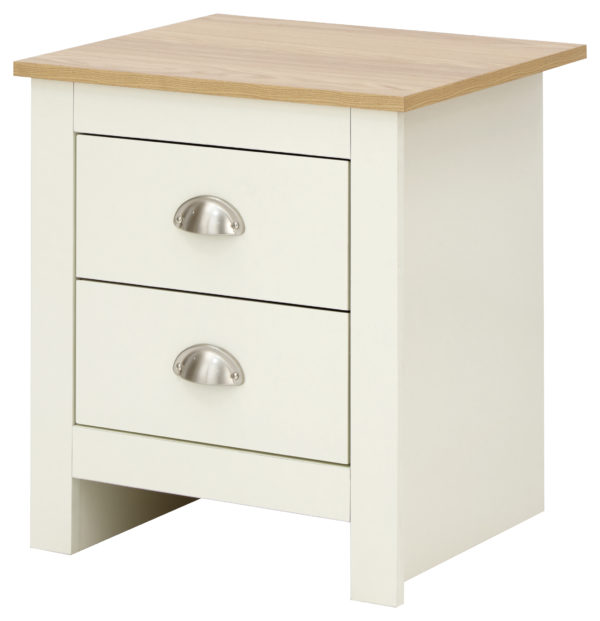 Fife Cream 2 Drawer Bedside | Cream | Self Assembly