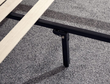 Simplicity Black 4′ Platform Small Double Bed