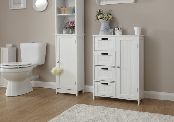 Skala White Multi Cabinet | Self Assembly