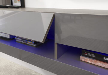 Lugo Grey Wall TV Unit 150cm | LED
