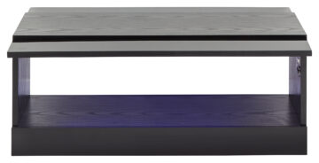 Lugo Black Coffee Table | Lift Up Panels