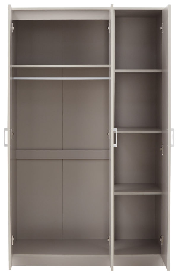 Elgin 4 Piece Bedroom Set Wardrobe Chest & Bedsides | Grey