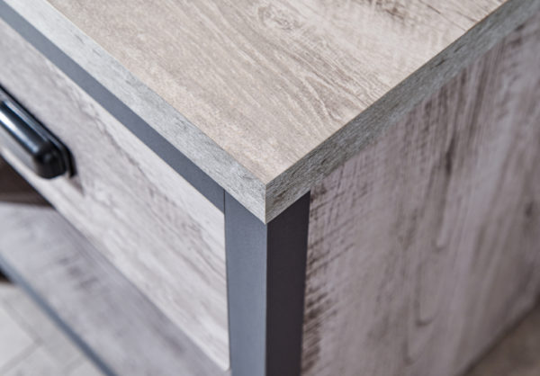 Fenway Lamp Table | Grey | Bedside Table | Self Assembly