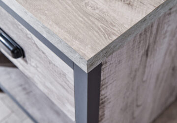 Fenway Grey 1 Drawer Lamp Table | Bedside Table