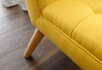 Yellow Upholstered Bench | Mustard | Clearance