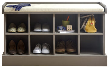 Deluxe Storage & Seating Shoe Bench | Grey | Clearance