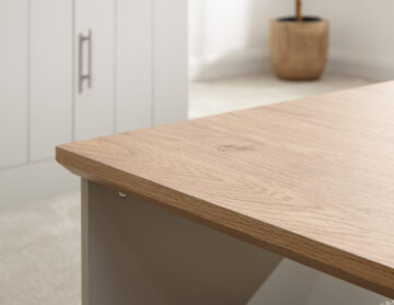 Oban Grey Coffee Table | Oak Finish Top