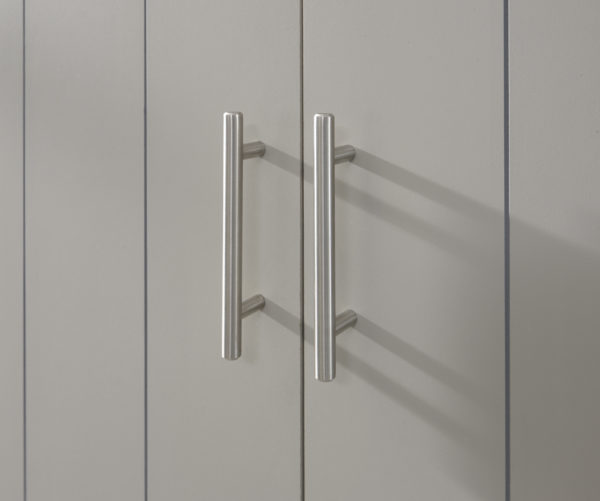 Oban 2 Door 1 Drawer Wardrobe | Grey