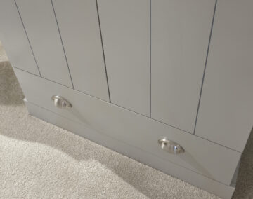 Oban Grey 2 Door Wardrobe with Drawer