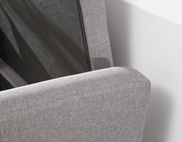 Roma Window Seat | Grey | Fabric | Self Assembly