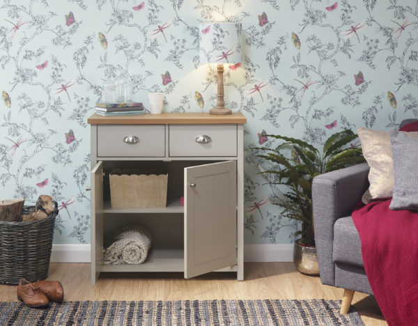Fife Compact Sideboard | Grey | Self Assembly