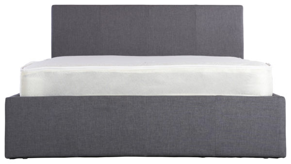 Baltimore King Size Ottoman Bed | Grey Fabric